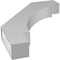 Ekena Millwork 4-in. W x 26-in. D x 34-in. H Merced Architectural Grade PVC Knee Brace BRCP04X26X34MRC - alternate 3